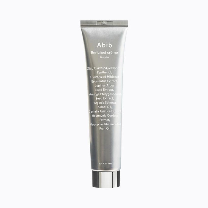 Abib Enriched Zinc Comfort Cream 70ml - Gentle Skin Nourishment
