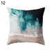 Scenic Seascape Polyester Pillow Cover - Coastal Sunset Decor for Home & Office