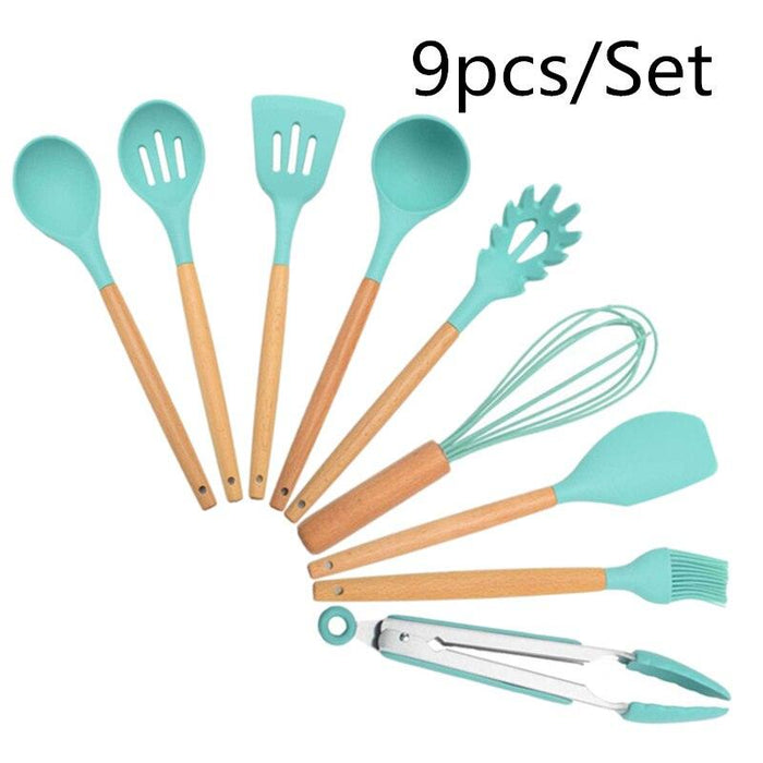 Upgrade Your Cooking Skills with Chic Silicone Kitchen Utensils Set