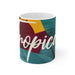 Tropical Blossom Elegant Porcelain Mug for Coffee Enthusiasts